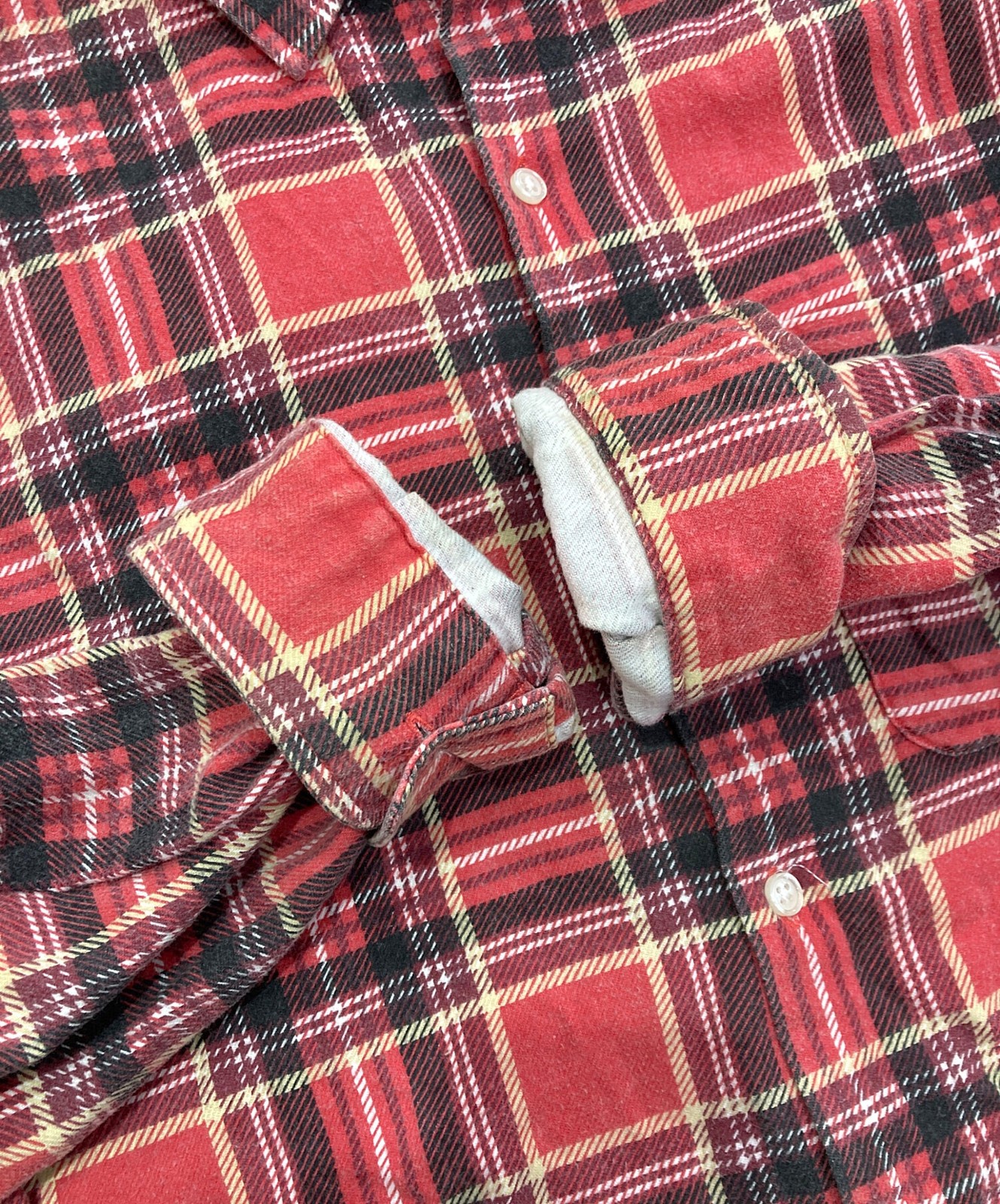 SUPREME Printed Plaid Shirt 20SS Size: L Red Men thumbnail 4