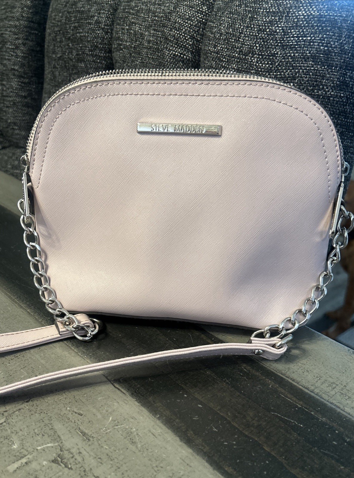 STEVE MADDEN  Dome Crossbody bag Handbag purse Blush Pink with Chain Strap NEW