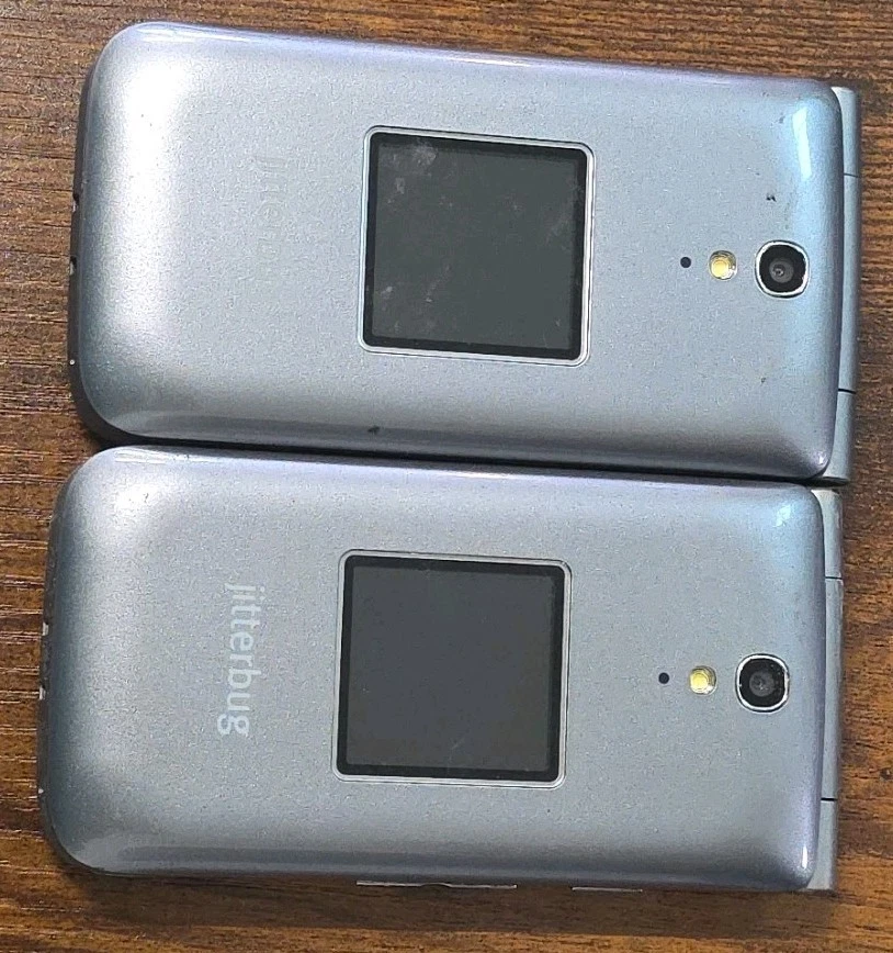 2 Unlocked Alcatel Jitterbug OneTouch, 4043S, Phone, Gray, Each Sold Separately - Image 3 of 4