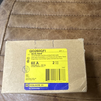 #ad #ad Square D QO260GFI 60A 2 Pole 120 240V Ground Fault Interrupter Circuit Breaker $55.00
