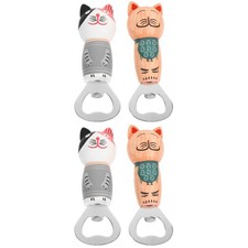  2 Pack Magnetic Refrigerator Bottle Opener Wall Mount Manual Cool Novelty