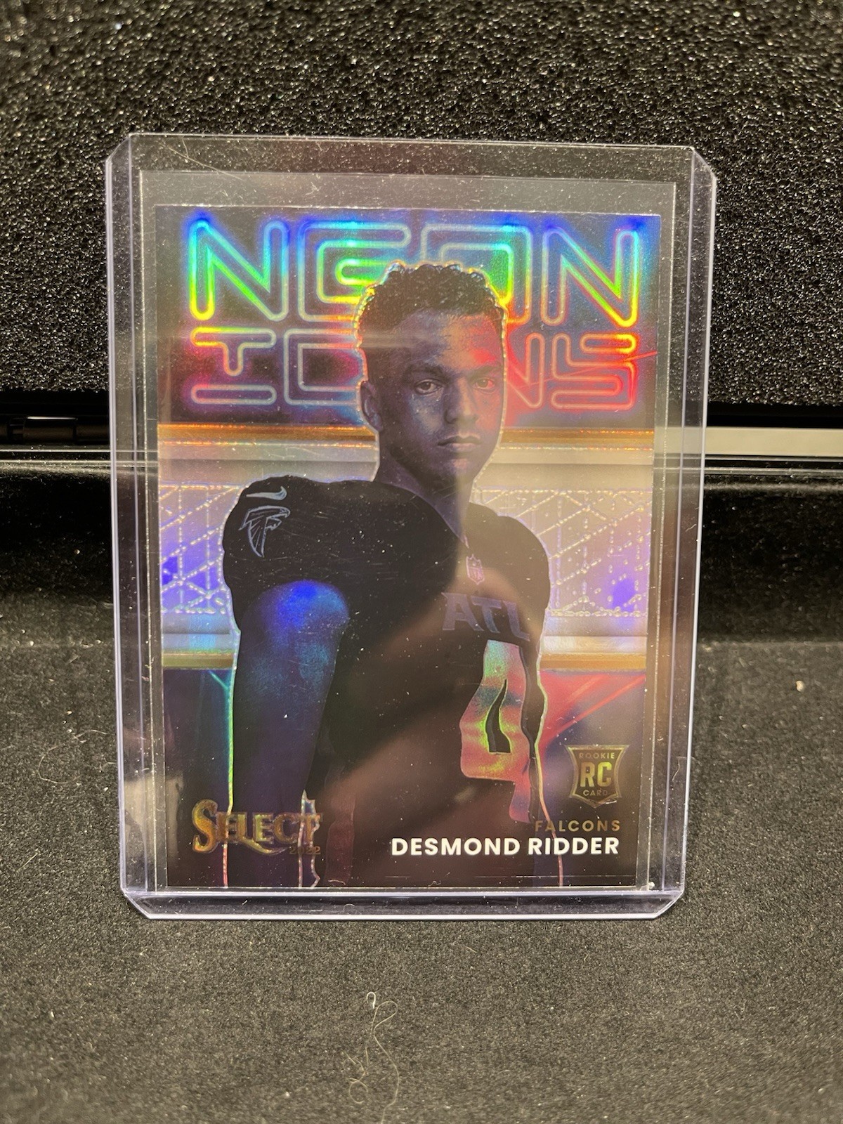 2022 Panini Select - Neon Icons Desmond Ridder #NI-13 Silver Prizm (RC) Falcons
