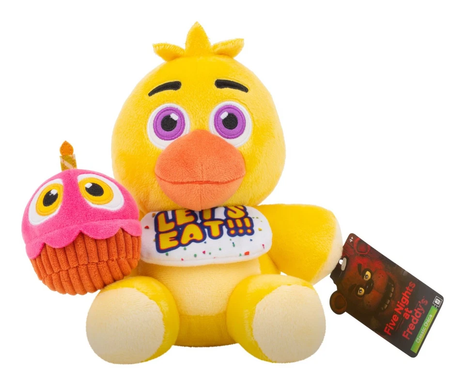 JAZWARES Peluche clásico Five Nights At Freddy's chica de 8 pulgadas con ojos brillantes