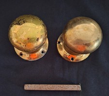Antique brass reclaimed door knobs