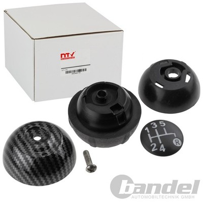 NTY 5-GANG SCHALTKNAUF CARBONSCHWARZ passend für FIAT 500 | GZB-FT-020