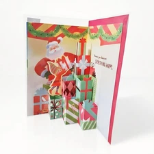 Christmas 3D Workshop Reindeer Hallmark Card Anyone Family Friend Kids 2285-87