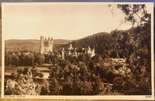 Scottish Postcard BALMORAL CASTLE Aberdeenshire Scotland Photochrom w Notes