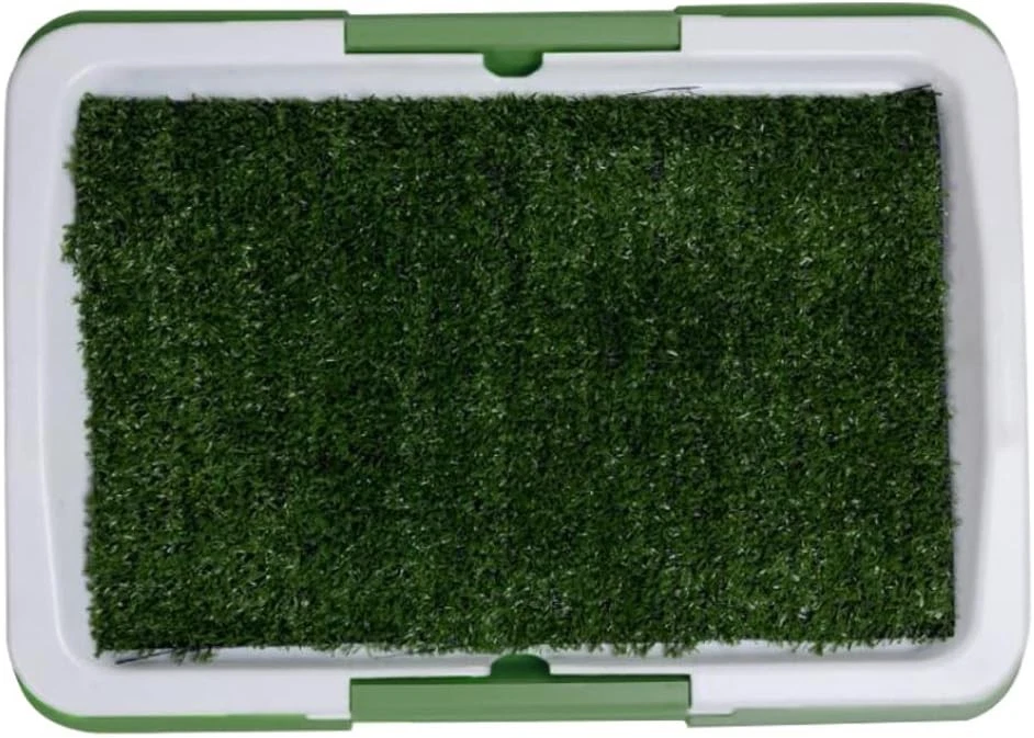 Almohadilla para orinar a prueba de salpicaduras para inodoro cachorro entrenamiento para perros bandeja de almohadilla de césped artificial Foto 2 de 4