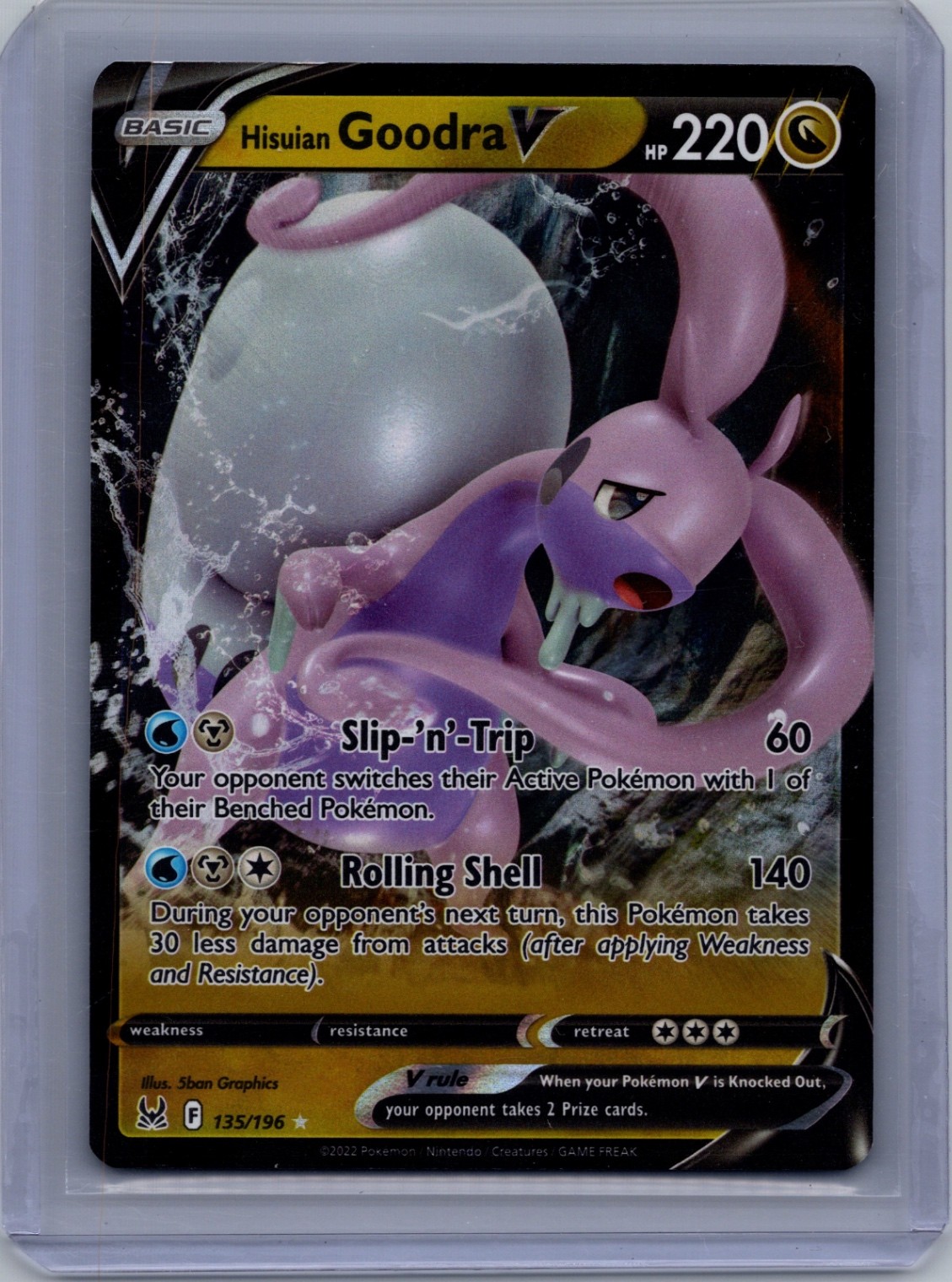 Hisuian Goodra V Ultra Rare SWSH11: Lost Origin 135/196 NM