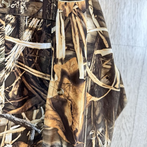 Drake Waterfowl Long Sleeve Vented Camo Shirt Size XL Realtree Advantage Max4 HD - Picture 3 of 13