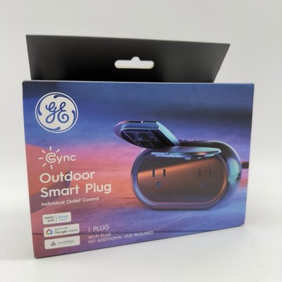 GE CYNC Smart Outdoor Plug   Wi-Fi + Voice Control   Google/Alexa Compatible NEW