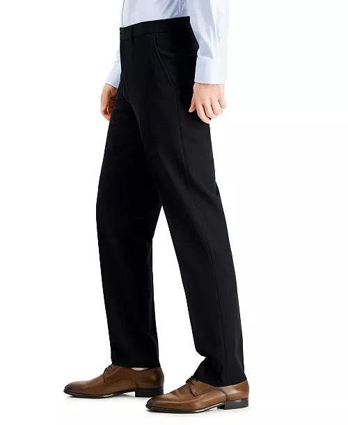 Nautica Mens Modern fit Dress Pants 32 / 32 Black Solid Stretch - Image 4 of 4
