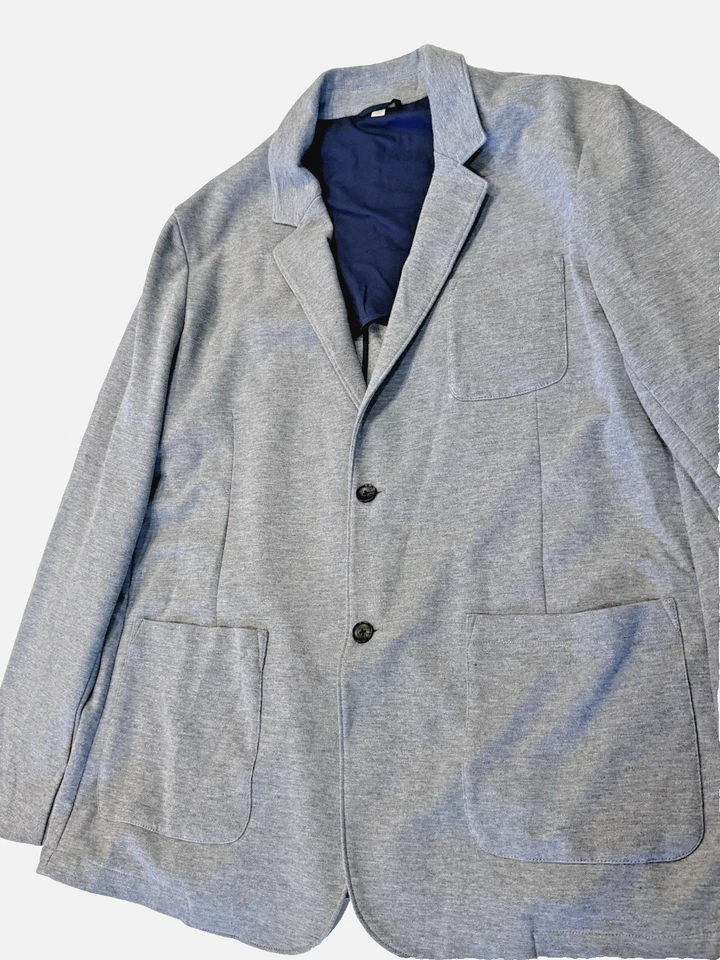 Goodfellow & Co Men’s Kenwood Knit Blazer 3XB Heather Gray Stretch Comfort - Image 2 of 4