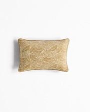 Image of William Morris At Home Larkspur Filled Cushion 40 x 60cm - Hessian Natural