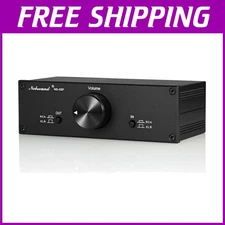 Mini Passive Preamp XLR/RCA Volume Controller - Black