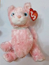 Ty Beanie Baby CARNATION The Pink Cat 6" New With Tags Vintage 2002