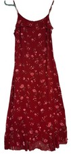 Vintage American Eagle Floral Cami Midi Slip Dress Women’s Size 8 Romantic