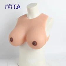 G Cup Silicone Crossdresser Breast Forms Breastplates Transgender Fake Boobs