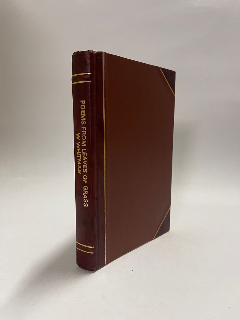 Poems from Leaves of Grass, by Walt Whitman. The [Leather Bound]