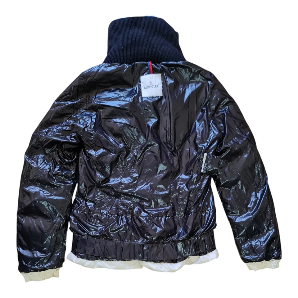 Moncler Abrigo Acolchado Abajo Chaqueta Puffer Mujeres Blanco Talla 1 Foto 3 de 4