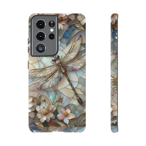 Luna Dragonfly Phone Case, Mother of Pearl Effect Phone Cover | X96 - 第 249/266 張圖片