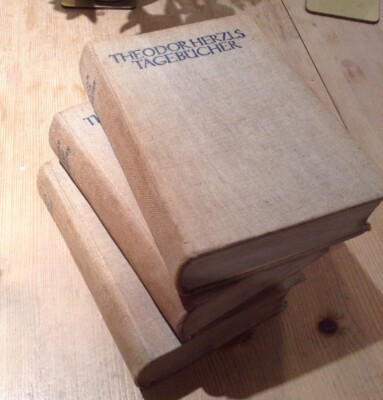 Book Theodor Herzls Tagebücher 3 Volume Vintage Used Hard Back German Text 1922