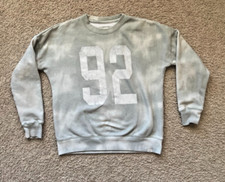 Abercrombie  Fitch Kids 11/12 Green Pullover Sweatshirt  Soft Knit Unisex Crew
