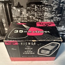 Vintage 1960s Opta-Vue Slide Viewer for 35mm slides Handheld W/ Box Retro Optics