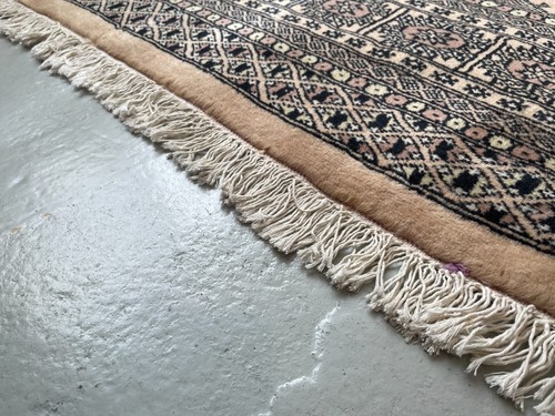259 x 185cm Vintage Handmade Afghan Carpet Bokhara Traditional Oriental Wool Rug - Picture 6 of 24