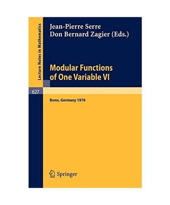 Modular Functions of One Variable VI: Proceedings International Conference, Univ