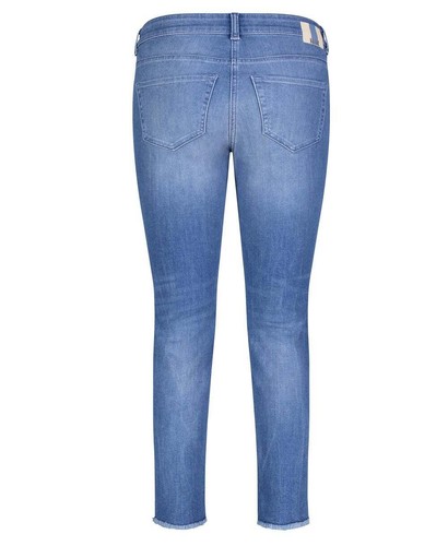MAC Slim Fit Fringe Light Blue Edgy Wash Slim Fit Jeans SIZE 6 TO 14 - Picture 3 of 6