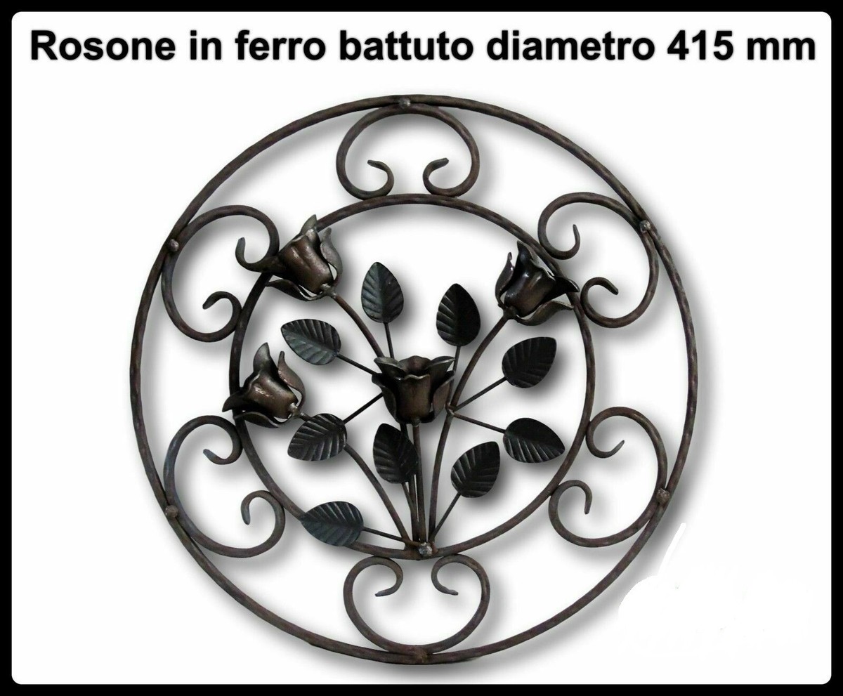 Rosone Ornamentale In Ferro Battuto FeNau - 65x3 Mm, Tradizionale, 30.2661.8 - Foto 2
