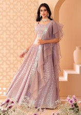 Latest New Georgette Light Pink Lehenga Choli And Dupatta For Wedding Wear
