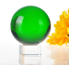 2pcs 60mm Green Color Crystal Globe Crystal Home Decoration Glass Ball