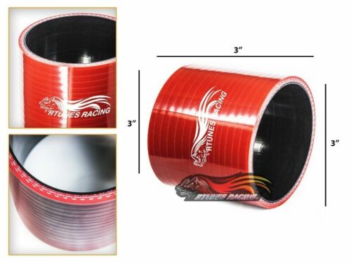 3" Silicone Hose/Intake/Turbo/Intercooler Pipe Straight Coupler RED For BMW - Afbeelding 1 van 1