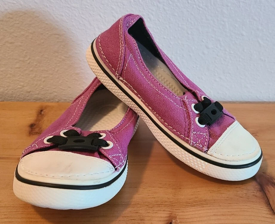 Crocs Girls Hover Skimmer Slip on Pink Metallic Shoes SIZE C 11 eBay