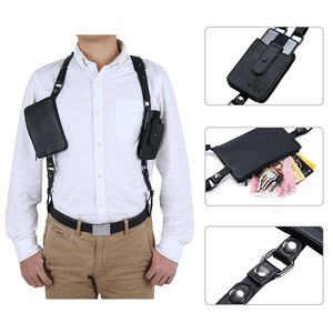 Fenstore Shoulder Holster Anti-Theft Hidden Underarm Strap Wallet Pocket Holdster Phone Bag Leisure Double Shoulder Pouch