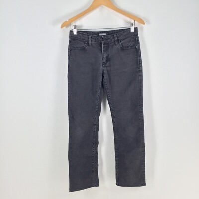 Saba womens denim jeans size 27 black low rise cotton straight  095615