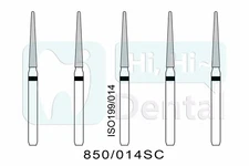 Dental Diamond Burs FG Round End Taper 850/014SC Super Coarse High Speed 10Pcs