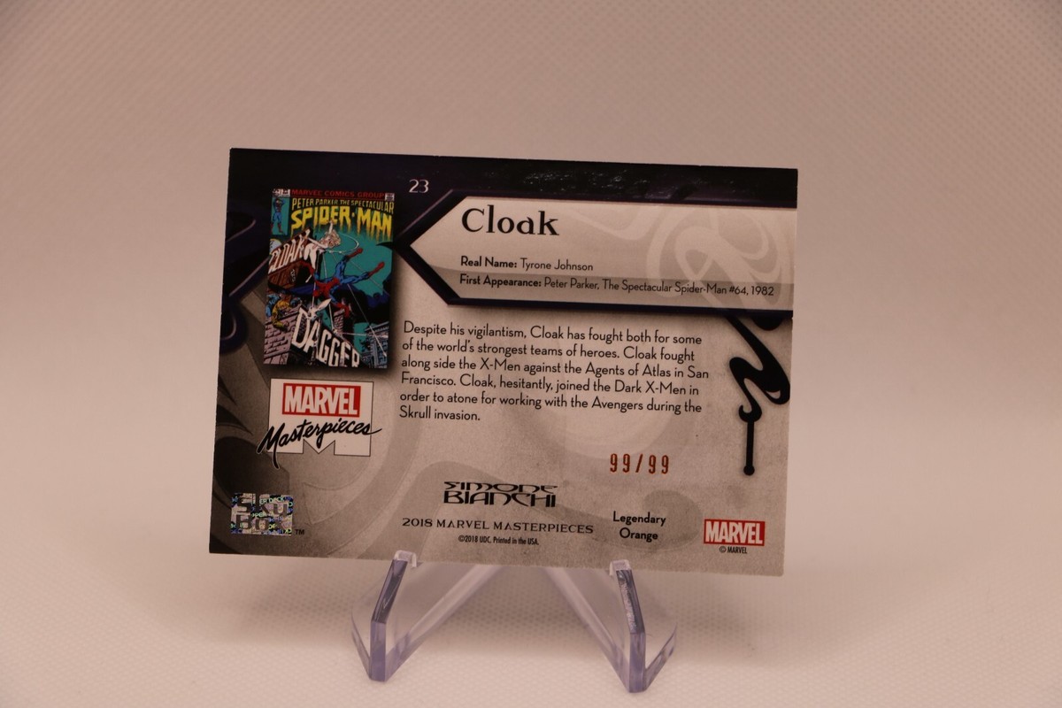 2018 Upper Deck Marvel Masterpieces Level 1 Legendary Orange