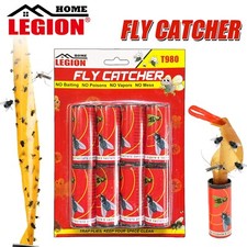Sticky Fly Trap Paper Strip Insect Bug Catcher Strip Flies Sticker 8-64 Rolls
