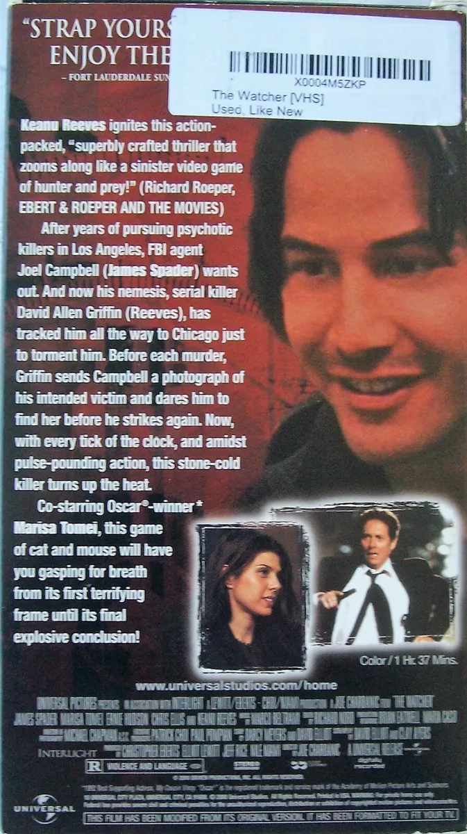  The Watcher : James Spader, Marisa Tomei, Keanu Reeves