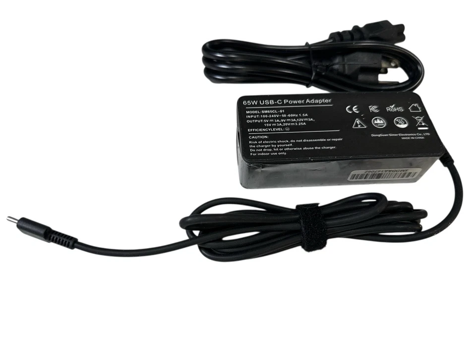 65W USB-C Charger Type-C Adapter For Lenovo ThinkPad X1 Carbon Yoga ADLX65YLC3A - Image 2 of 4