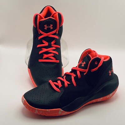 Girls Under Armour Jet 21' Basketball Shoes Black/Pink sz. 7Y 3024794-005