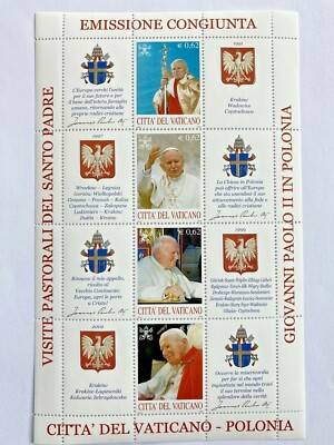 VATICAN NO.1338-41 SHEET NO.63 POLAND AND EUROPE
