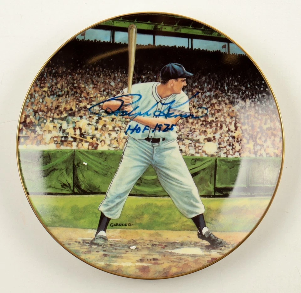 Ralph Kiner Signed LE The Home Run Streak Commemorative Plate HOF 1975 (JSA COA) - Image 2 of 4