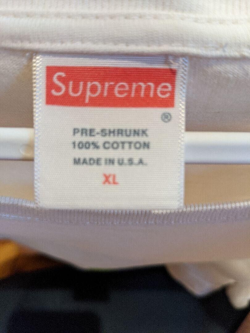 Supreme KERMIT TEE Print Short Sleeve T-shirt XL Size White Supreme KERMIT TEE Print Short Sleeve T-shirt XL Size White