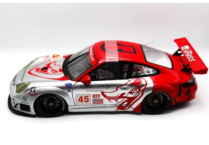 Porsche 911 (996) GT3 RSR ALMS GTS 2006 - Modelo diecast escala 1/18 de AUTOart Foto 3 de 4