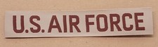 USAF Patch US Air Force Desert Tan Name Tape Strip New