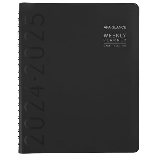 Planner 2024-2025 Academic, Weekly & Monthly, Half Black 2024-2025 New Edition-image